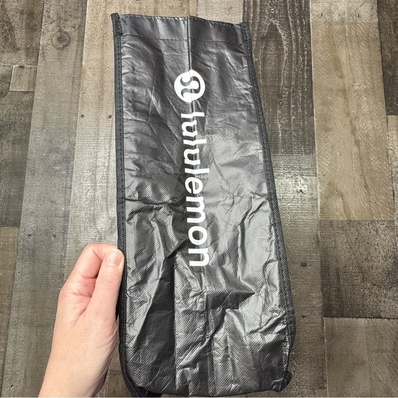 Lululemon Black Reusable Large Tote with White Logo - Picture 4 of 8